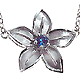 Sapphire Flower Pendant